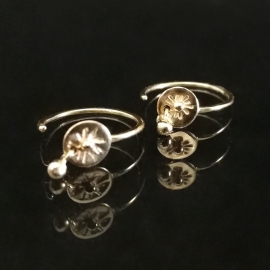 Earrings "Baciami" - silver gilt - Lucy Luce - Photo ©GARANCE CASSIEN