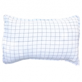 Washed bed linen pillow case XL checks- Linge Particulier - Photo ©GARANCE CASSIEN