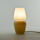 La lampe à poser Duo - Collection Moire - Beige sable - Atelier George - Photo ©Atelier George