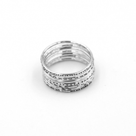 Seven-band ring - Silver - Lucy Luce - Photo ©Lucy Luce