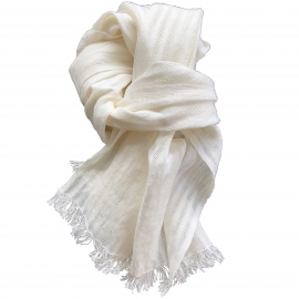 Stole - Scarf Diphylleia - Linen - Textile Nomade - Photo ©GARANCE CASSIEN
