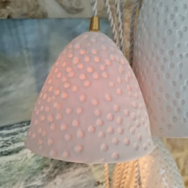 Portable lamp in porcelain -  Domnine small mat - Myriam AIT AMAR - Photo ©GARANCE CASSIEN